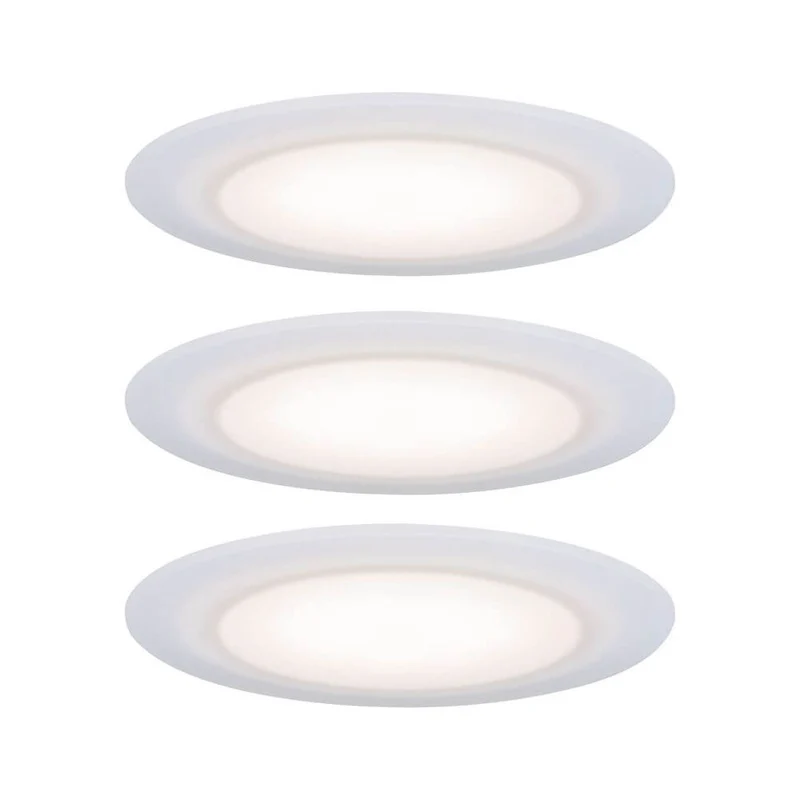 3er-Set Premium LED Einbaustrahler-Set Suon Dimmbar IP44