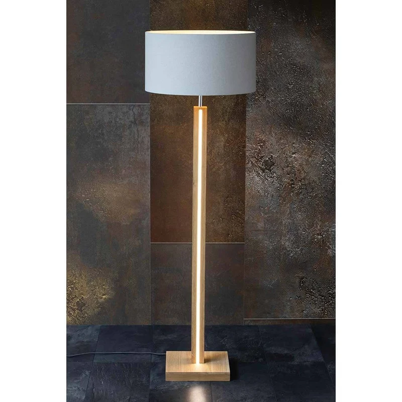 LED Stehlampe Asseto 3350lm Eiche-Geölt, Beige