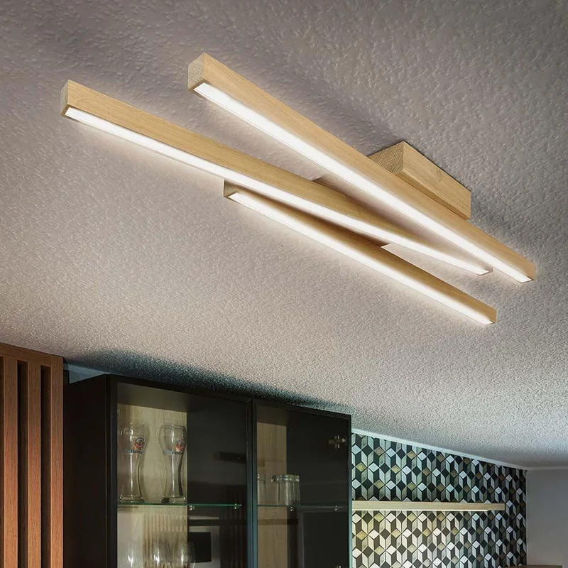 LED Deckenleuchte Linus Sidelong 2520lm Eiche-Geölt
