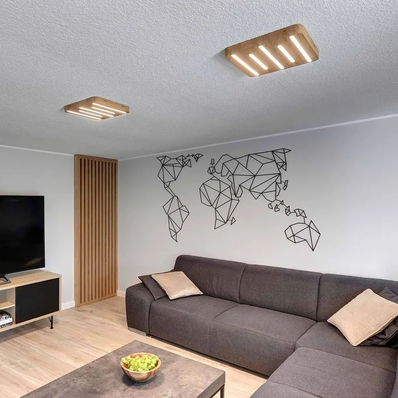 LED Deckenleuchte Neele 1820lm Eiche-Geölt