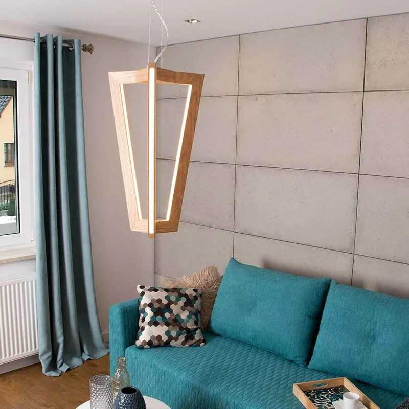 LED Hängelampe Leif 4000lm Eiche-Geölt