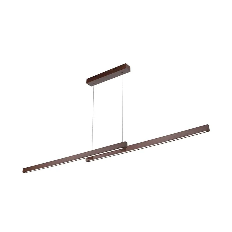 LED Pendellampe Smal Double Touch-Dimmer 2660lm Nuss