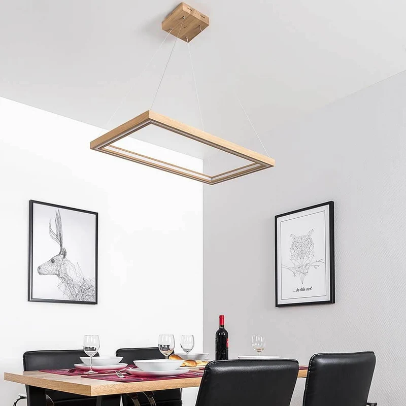 LED Hängelampe Legno 6160lm Eiche-Geölt