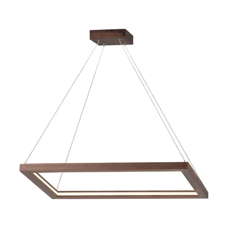 LED Pendelleuchte Legno 2940lm Nuss