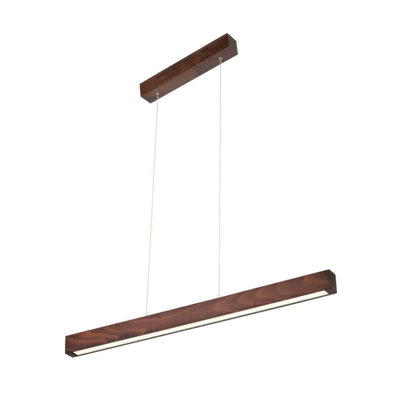 LED Pendelleuchte Smal Touch-Dimmer 2660lm Nuss