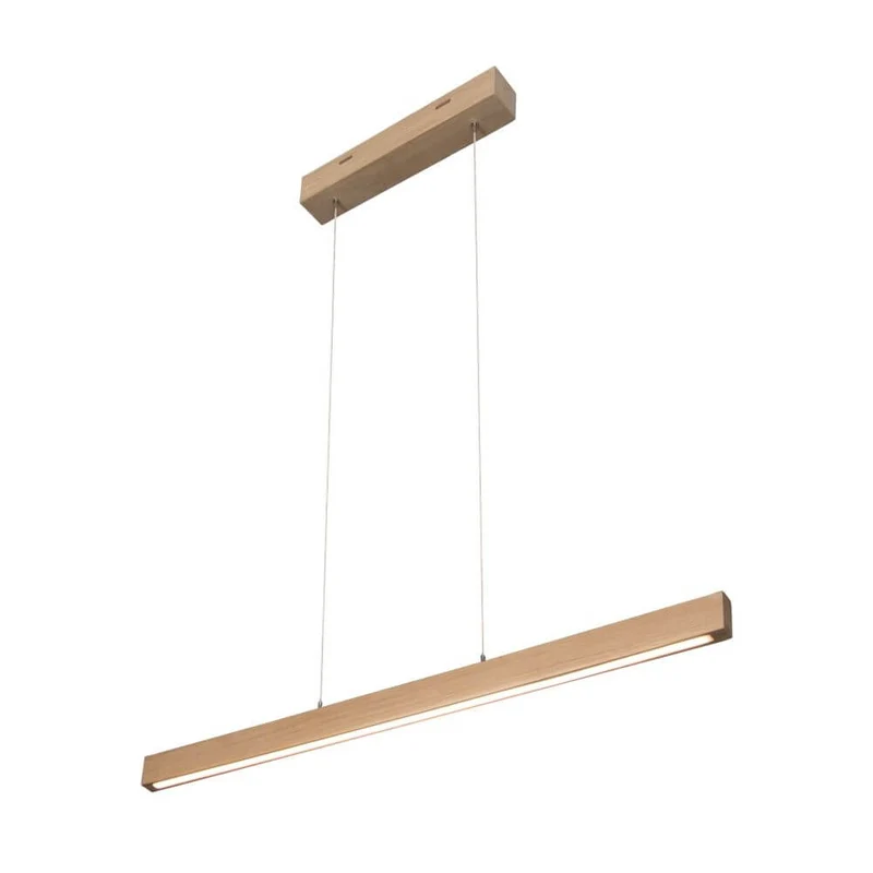 LED Hängeleuchte Smal Touch-Dimmer 1330lm Eiche-Geölt