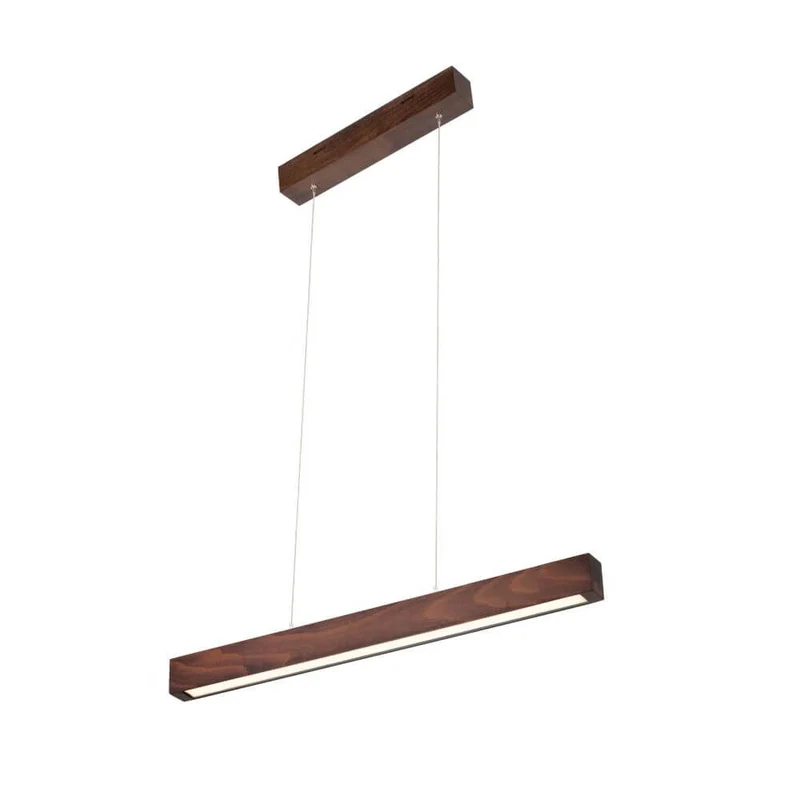 LED Hängelampe Smal Touch-Dimmer 2100lm Nuss