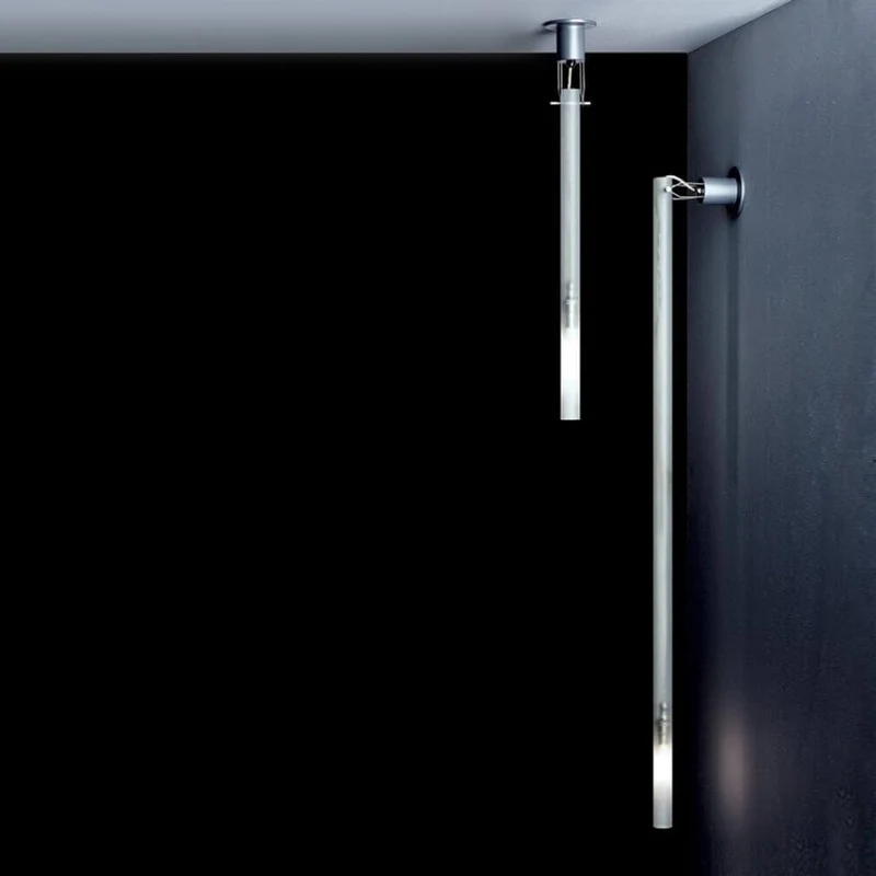 Nemo Canna Nuda Glas Wand- & Deckenlampe silber
