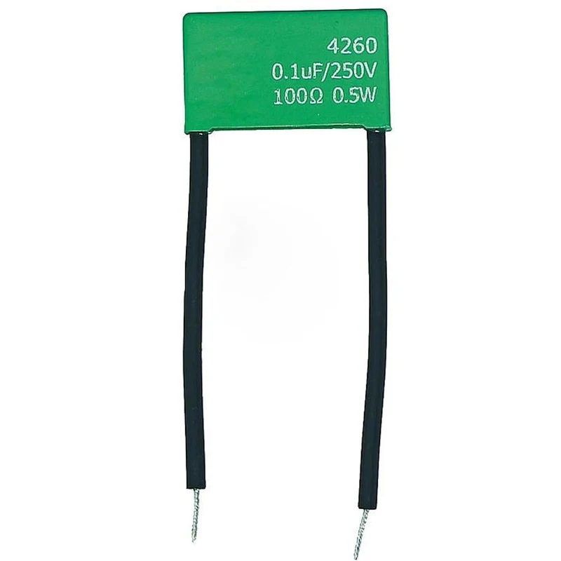 RC-Löschglied 100ohm 0,1myf gegen Spannungsspitzen & Induktionsspannung