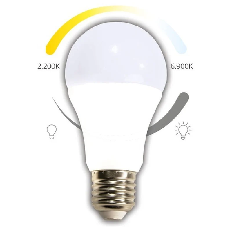 E27 LED Casambi Warm-Kalt 2200-6900K 740lm 8W