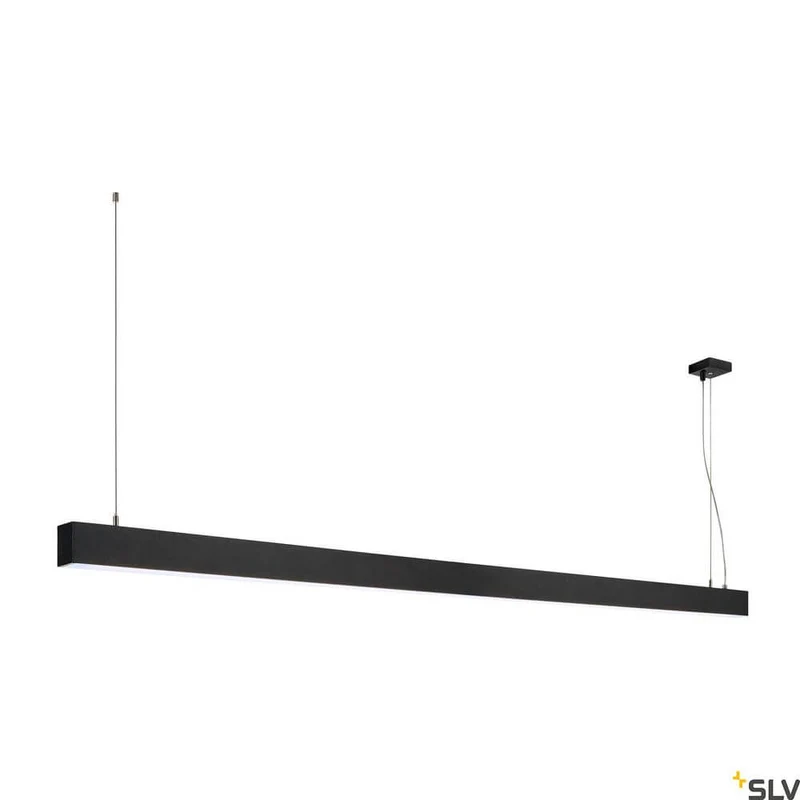 Glenos 2m Pendellampe Schwarz 4000K