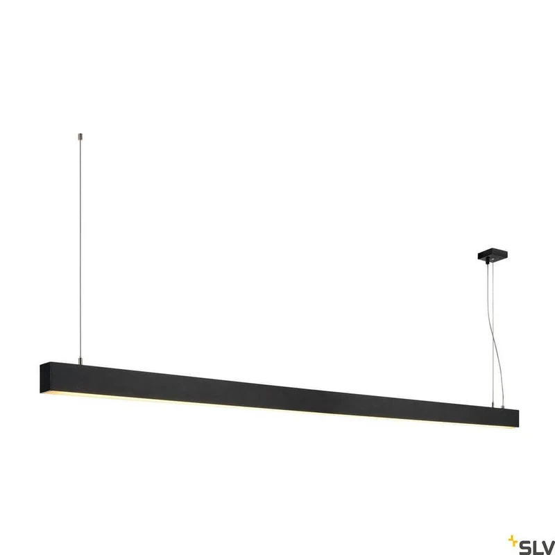 Glenos 2m Pendellampe Schwarz 3000K