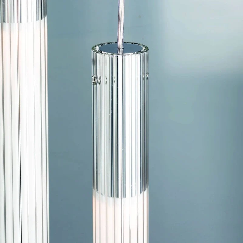 Nemo Ilium 75 LED Glas Hängelampe gerippt
