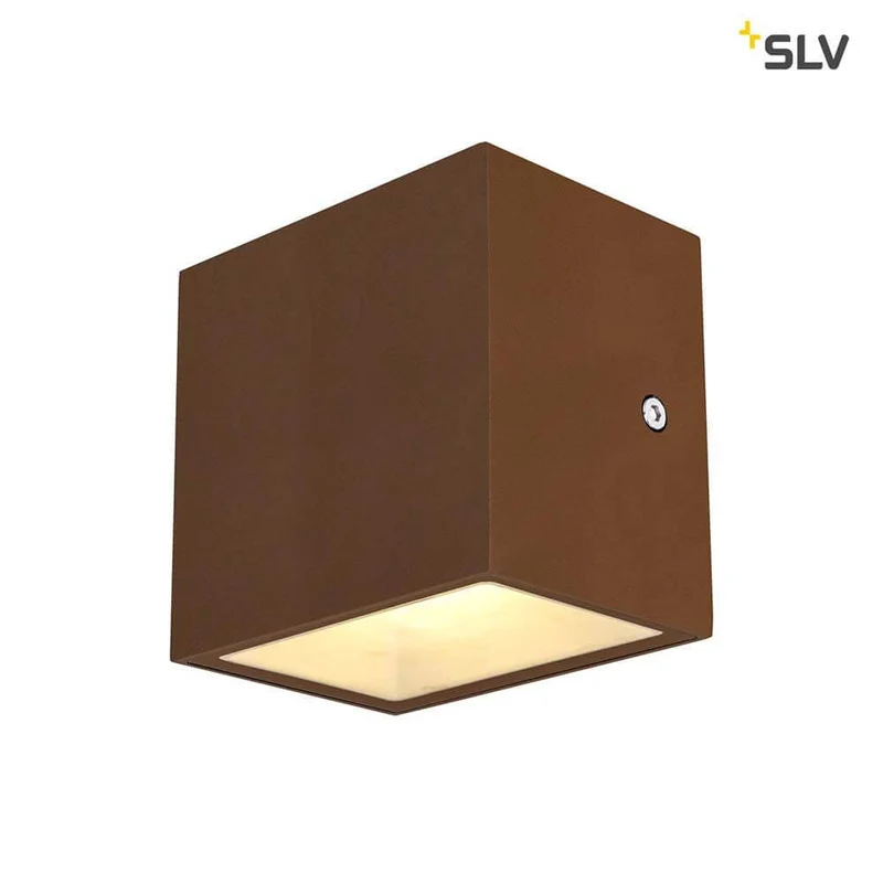 Sitra Cube LED Außen-Aufbauleuchte Rostfarben IP44