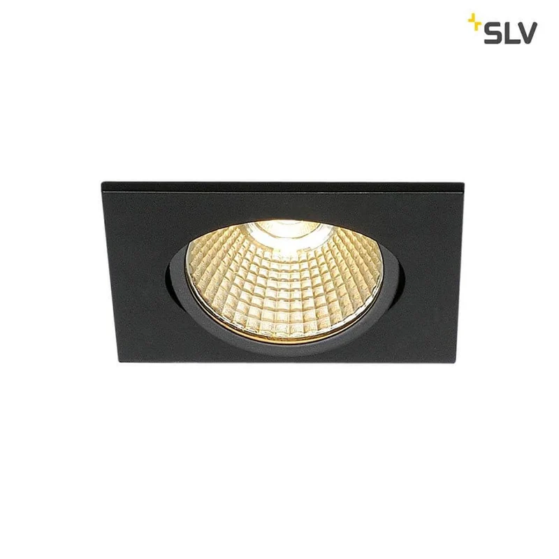 New Tria Eckig LED Einbauleuchte Schwarz 1800-3000K
