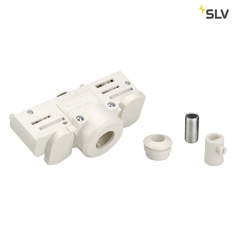 Eutrac 3-Phasen Stromschienenadapter Weiß