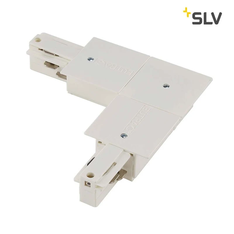 Eutrac L-Verbinder für 3P.-Einbauschiene Weiß Erde Innen
