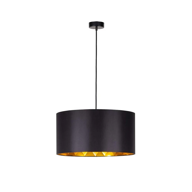 Hängelampe Victoria II Schwarz, Goldfarben