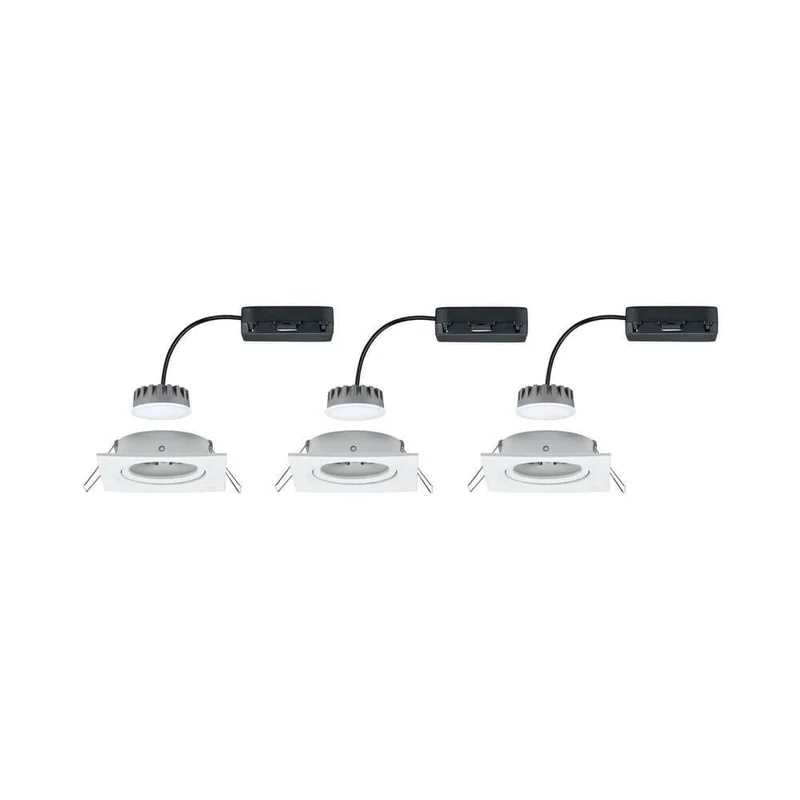 3er-Set LED Einbauleuchte Nova Plus Coin Dimmbar 2700K Weiß
