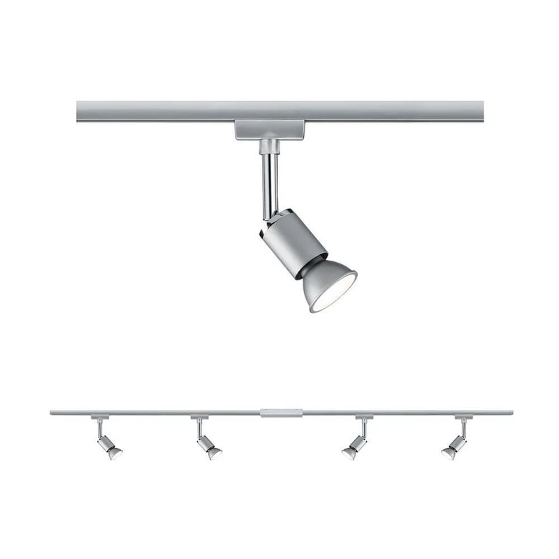 URail Schienensystem-Set Pure II 4-flammig Chrom