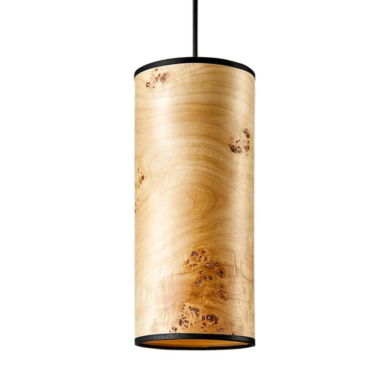 Holz-Hängeleuchte Nux Pappel Maser