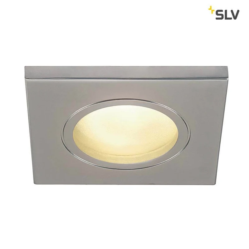 Dolix Out Einbaustrahler 230V IP65 Eckig Chrom Matt