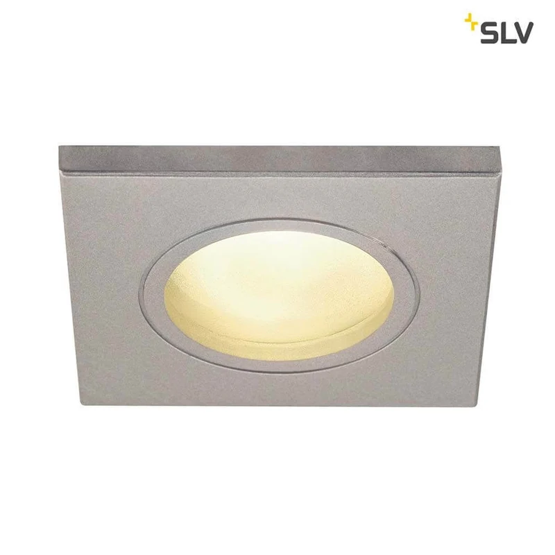 Dolix Out Einbaustrahler 230V IP65 Eckig Silbergrau