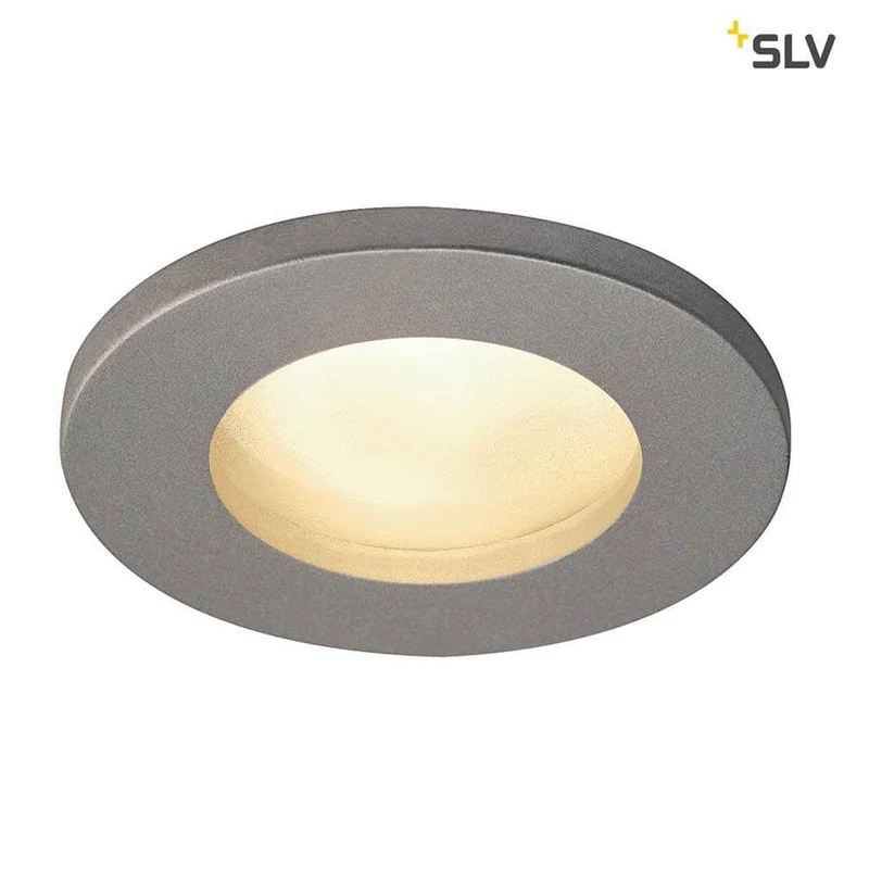 Dolix Out Einbaustrahler 230V IP65 Rund Silbergrau