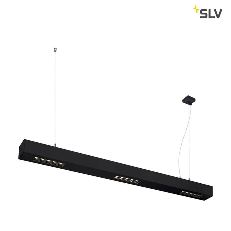 Q-Line LED Pendelleuchte 1m Schwarz 4000K