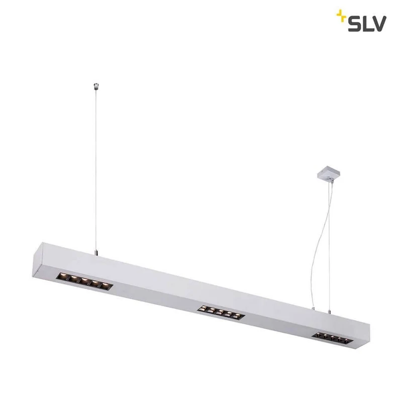 Q-Line LED Pendelleuchte 1m Silber 3000K