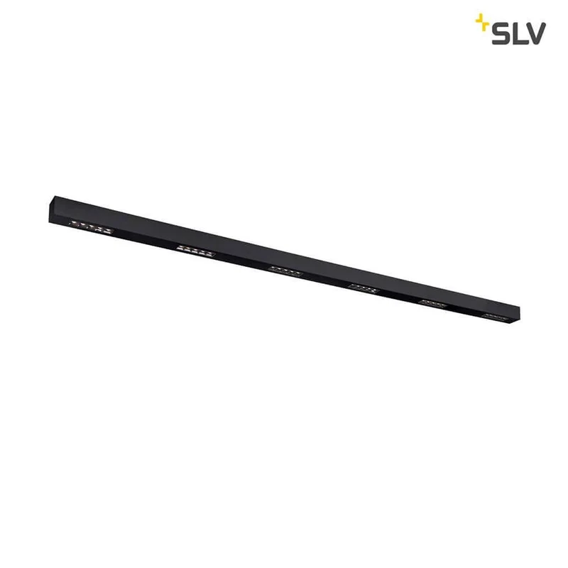 Q-Line LED Deckenaufbauleuchte 2m Schwarz 3000K