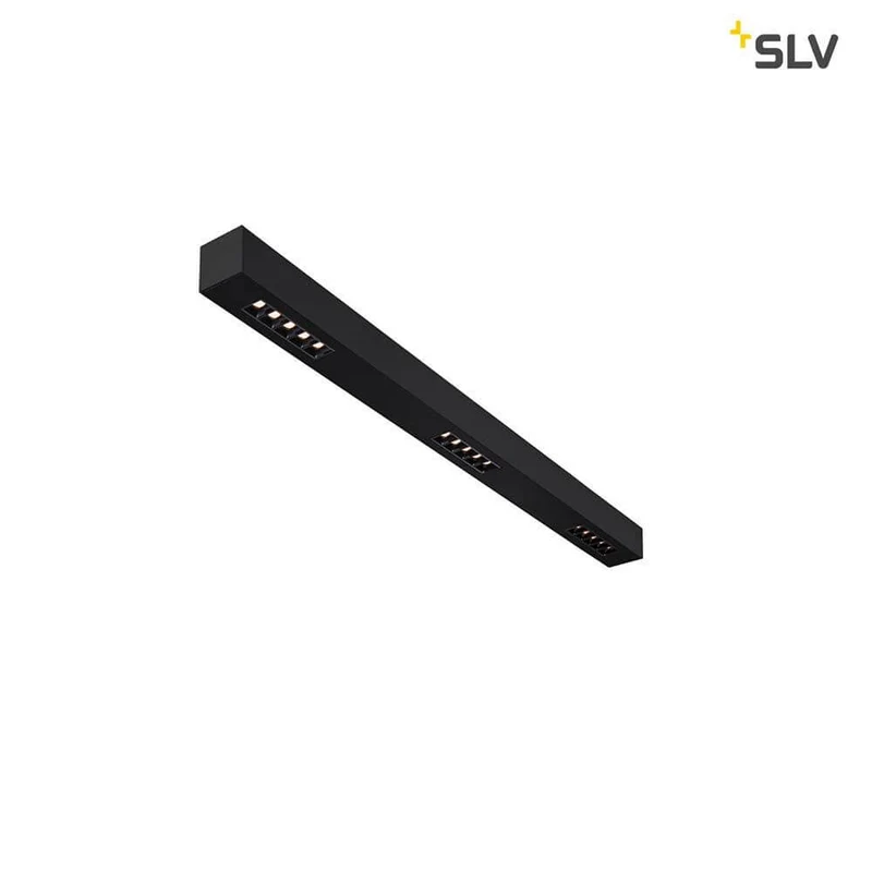 Q-Line LED Deckenaufbauleuchte 1m Schwarz 3000K