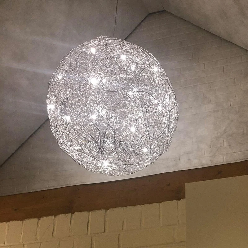 Catellani & Smith Fil de Fer LED Außen-Hängelampe Drahtkugel IP65