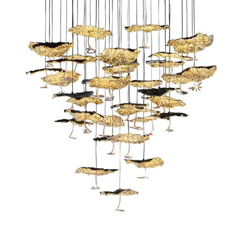 Catellani & Smith Gold Moon Chandelier LED Hängelampe