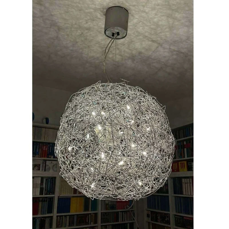 Catellani & Smith Fil de Fer LED Hängelampe Drahtgeflecht Dimmbar