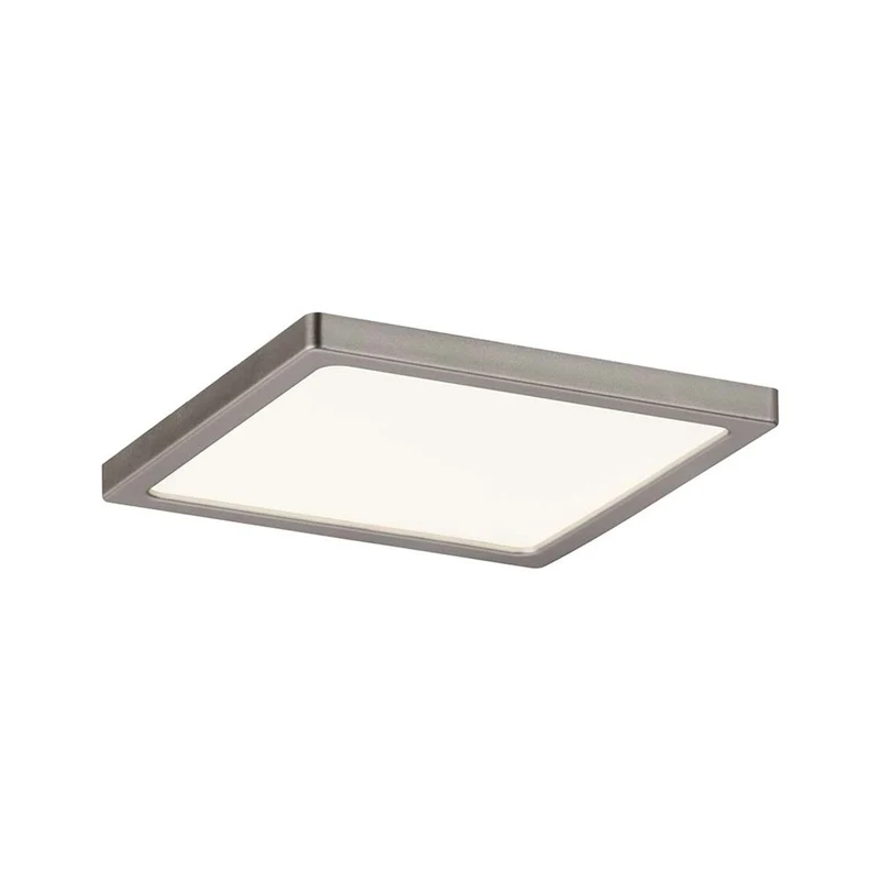 EBL Set Panel Areo eckig dim IP44 1x8W 3000K 120x120mm Nickel-Matt