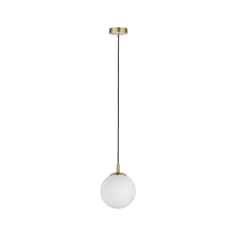 Neordic Menja Pendell max1x20W E27 Weiß Messing gebürstet