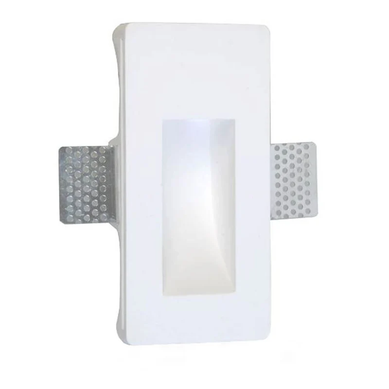Gips-Einbaustrahler rechteckig 16, 5 x 8cm Streichbar