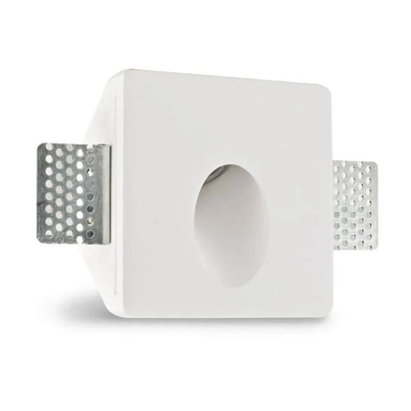 Gips-Einbaustrahler quadratisch 10 x 10cm Streichbar