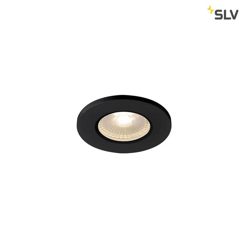 Kamuela Eco LED Fire-Rated Deckeneinbauleuchte Schwarz 3000K IP65