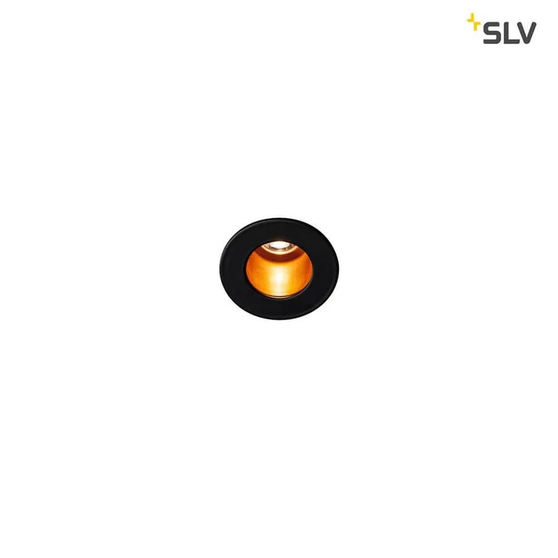 Triton Mini LED Deckeneinbauleuchte Schwarz, Gold 3000K