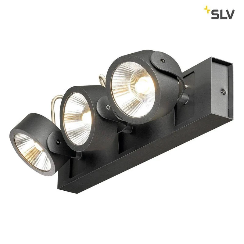 Kalu LED 3 Wand- & Deckenleuchte Schwarz 3000K
