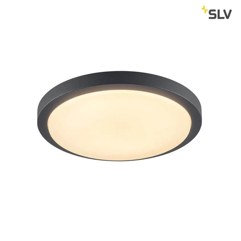 Ainos Deckenleuchte LED 3000K Rund Anthrazit mit Sensor