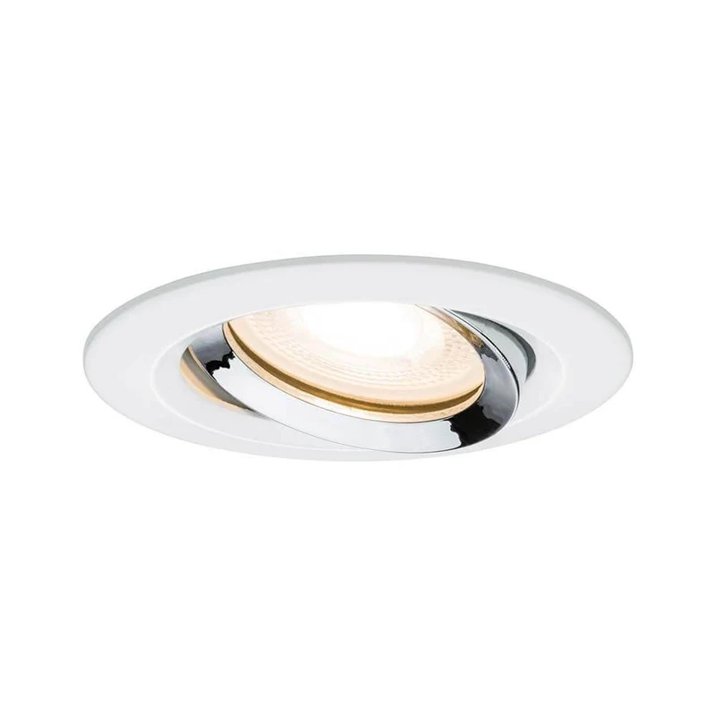 Premium EBL Set Nova IP65 schwenkbar LED 1x7W GU10 Ws matt-Chrom Alu