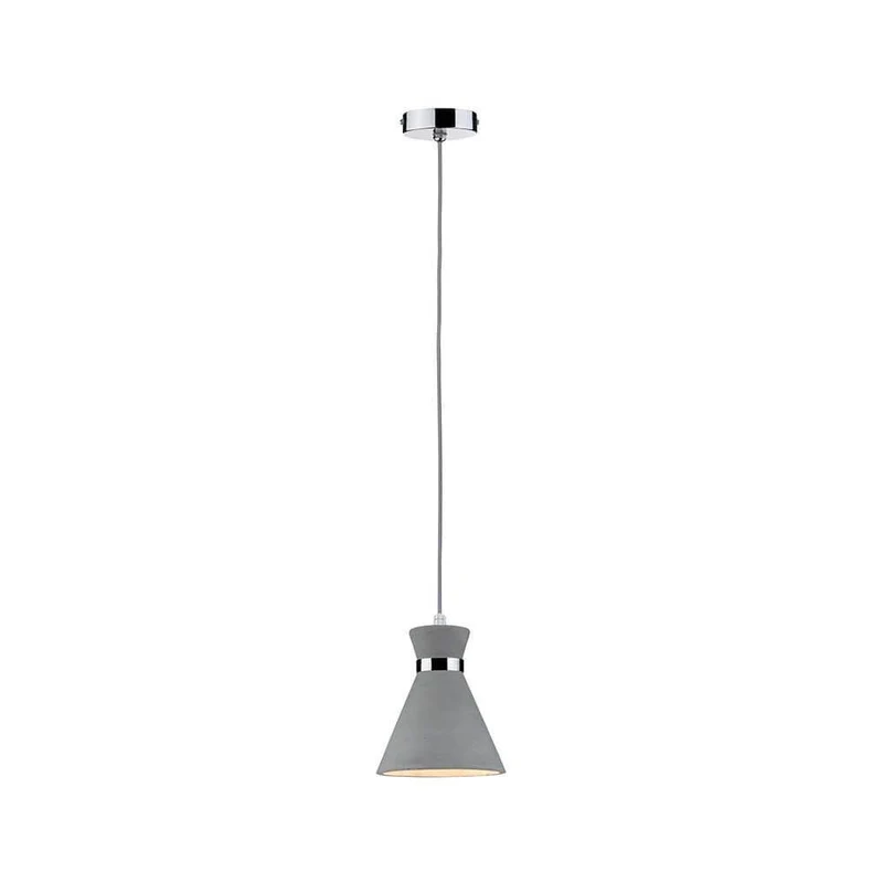Verve Pendelleuchte IP44 max 20W E27 Grau Chrom Beton