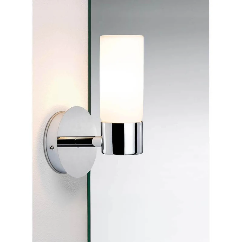 Wandleuchte Eleon WL IP44 max. 33W G9 Chrom Satin Glas