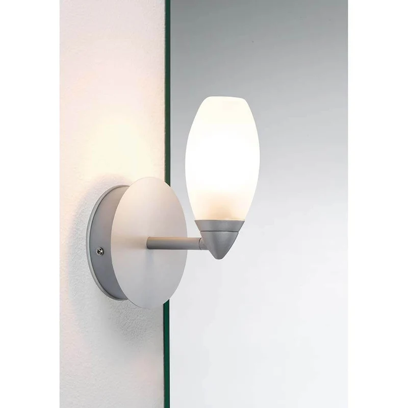Wandleuchte Carina WL IP44 max. 28W G9 Satin Glas