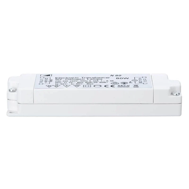 TIP VDE Elektroniktrafo 20-80W 12V 80VA Weiß