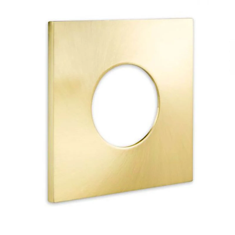 Cover für Einbaustrahler Sys-68 eckig Gold-Gebürstet