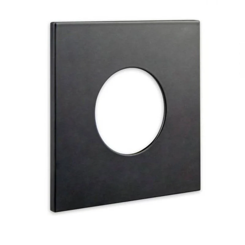Cover für Einbaustrahler Sys-68 eckig Schwarz